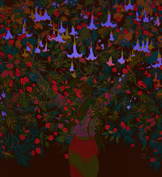 9 xun vine flower datura