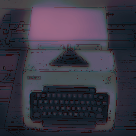 library typewriter